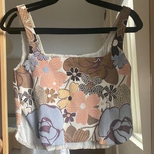 Zara Floral Crop Top
